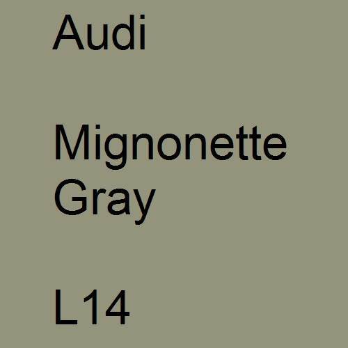 Audi, Mignonette Gray, L14.